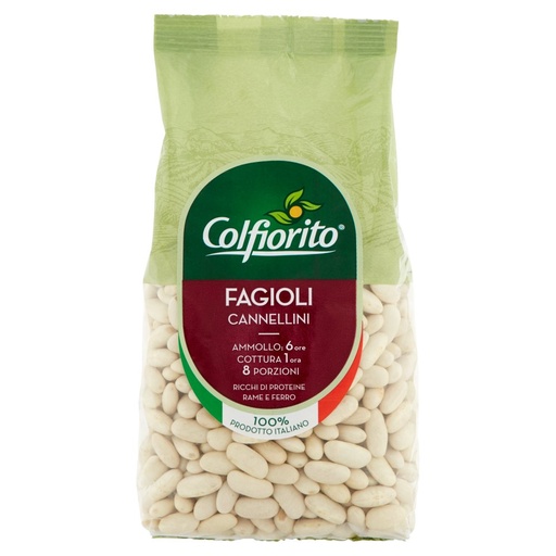 [000008775] Colfiorito Fagioli Cannellini Italiani Gr.400