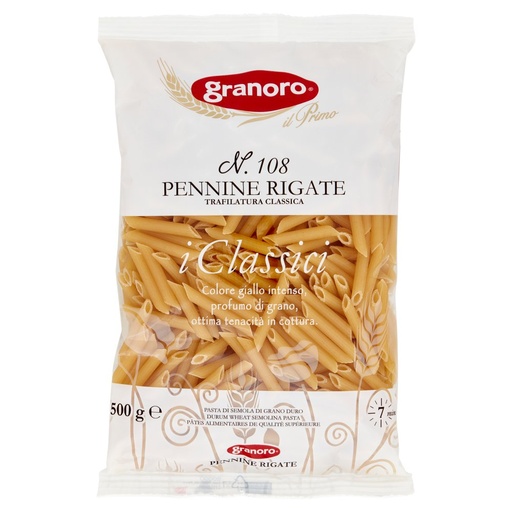 [000008895] Granoro Pennine Rigate N°108 Gr.500