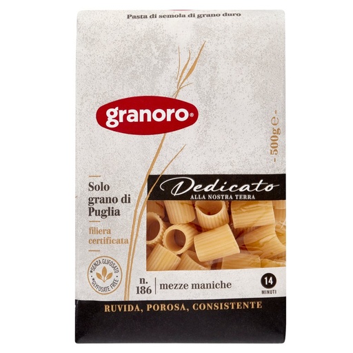 [000008939] Granoro Dedicato Mezze Maniche N°186 Gr.500