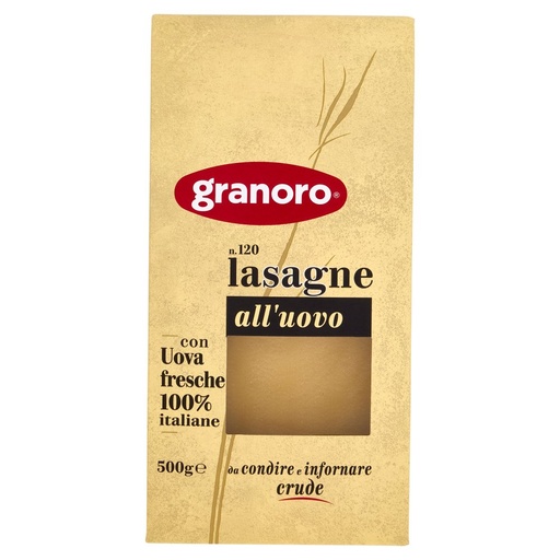 [000008977] Granoro Lasagna all’Uovo Gr.500