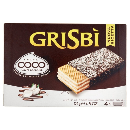 [000009101] Grisbì Wafer al Cocco Gr.30X4