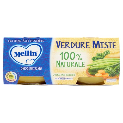[000009325] Mellin Omogeneizzato Verdure Miste Gr.80X2