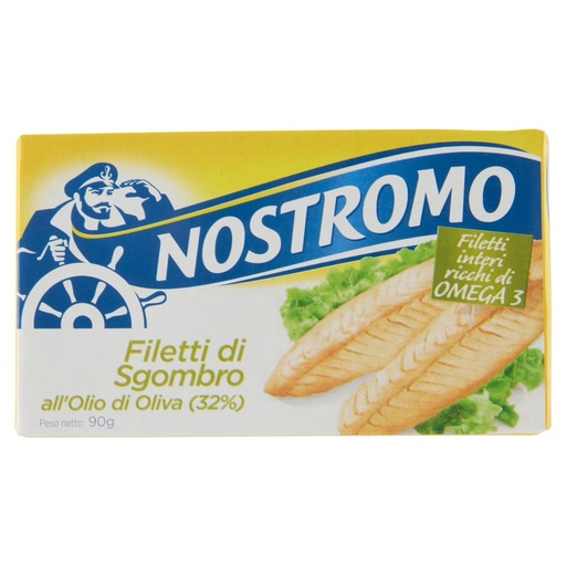 [000009422] Nostromo Filetti di Sgombro all’Olio di Oliva Gr.90