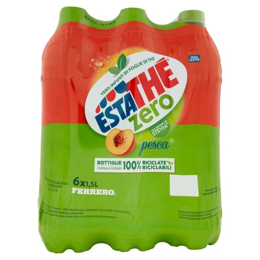 [000010765] Estathé Pesca Zero Bottiglia Lt.1,5