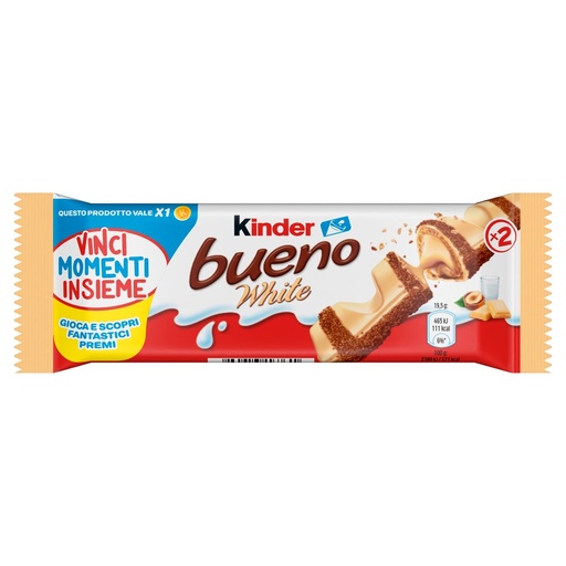 [000010790] Kinder Bueno White Singolo Gr.39