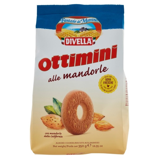 [000010823] Divella Biscotti Ottimini alle Mandorle Gr.350