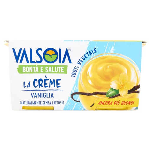 [000010852] Valsoia La Creme' Vaniglia Gr.115X2