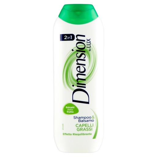 [000011101] Dimension Shampoo e Balsamo 2 in 1 Capelli Grassi Ml.250