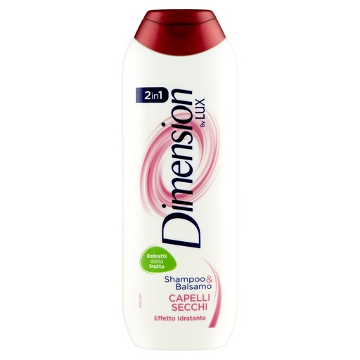 [000011141] Dimension Shampoo & Balsamo 2 in1 Capelli Secchi Ml.250