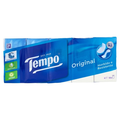 [000011146] Tempo Fazzoletti di Carta Classici Pz.10