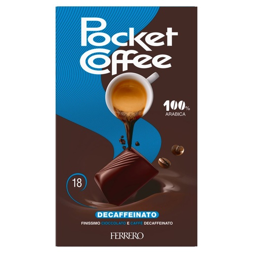 [000011441] Ferrero Pocket Coffee Espresso Decaffeinato Pz.18 Gr.225