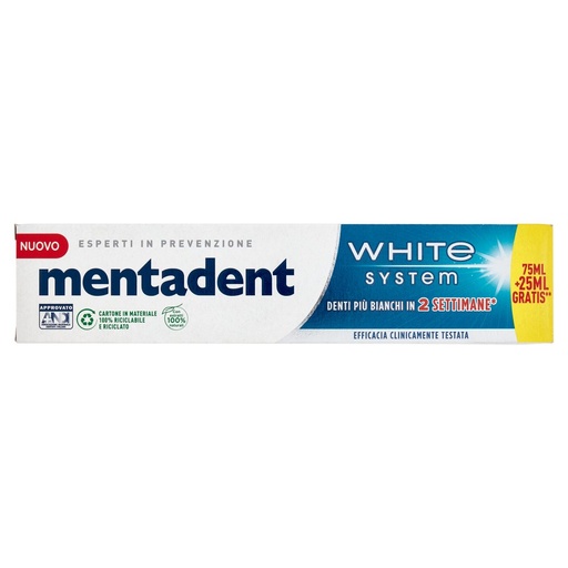 [000012775] Mentadent White System Dentifricio Ml.75