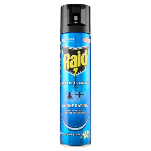 [000013408] Raid Insetticida Spray Contro Mosche e Zanzare Ml.400