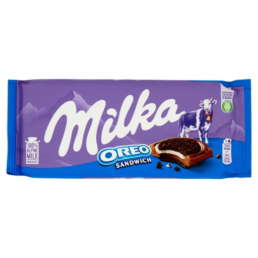 [000013802] Milka Tavoletta Oreo Sandwich Gr.92