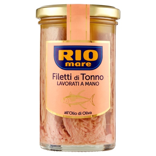 [000013863] Rio Mare Filetti di Tonno Lavorati a Mano all'Olio di Oliva Gr.250