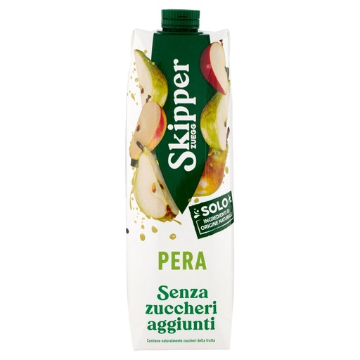 [000013907] Zuegg Skipper Succo Pera senza Zuccheri Aggiunti Lt.1