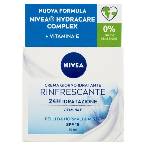 [000013961] Nivea Crema Giorno Idratante e Rinfrescante con Vitamina E Ml.50