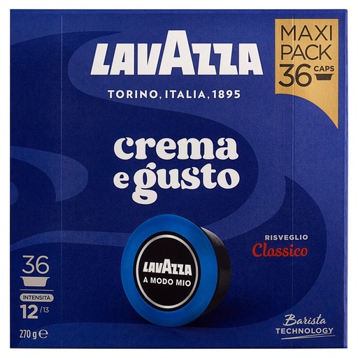 [000014069] Lavazza A Modo Mio Capsule Caffè Crema e Gusto Pz.36 Gr.270