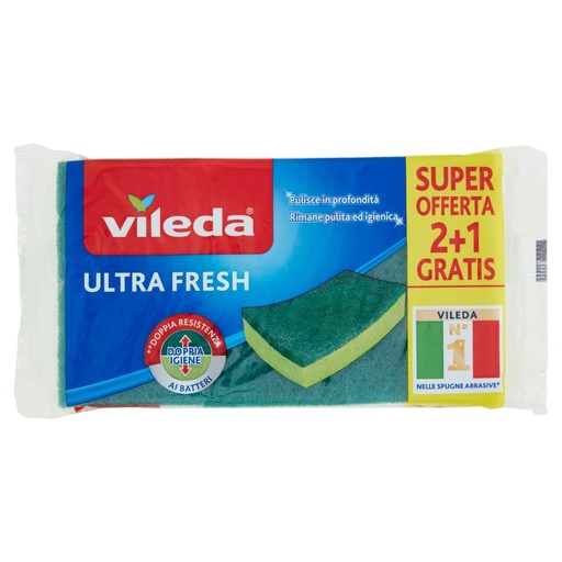 [000014434] Vileda Spugna Abrasiva Ultra Fesh Pz.2+1