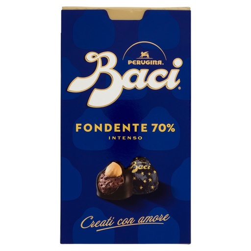 [000014693] Baci Perugina Cioccolatini Fondenti 70% Ripieni al Gianduia Gr.200