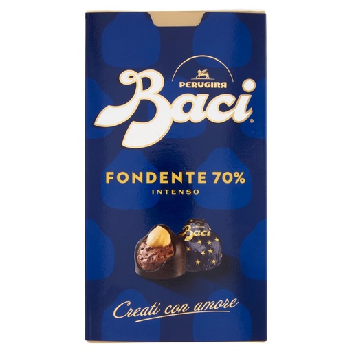 [000014693] Baci Perugina Cioccolatini Fondenti 70% Ripieni al Gianduia Gr.200