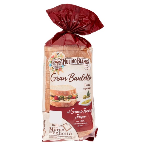 [000014967] Mulino Bianco Gran Bauletto con Grano Tenero e Farro Gr.500