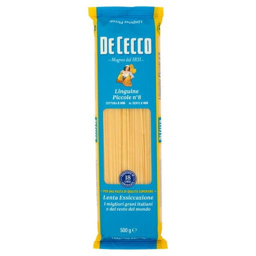 [000015460] De Cecco Linguine Piccole N°8 Gr.500