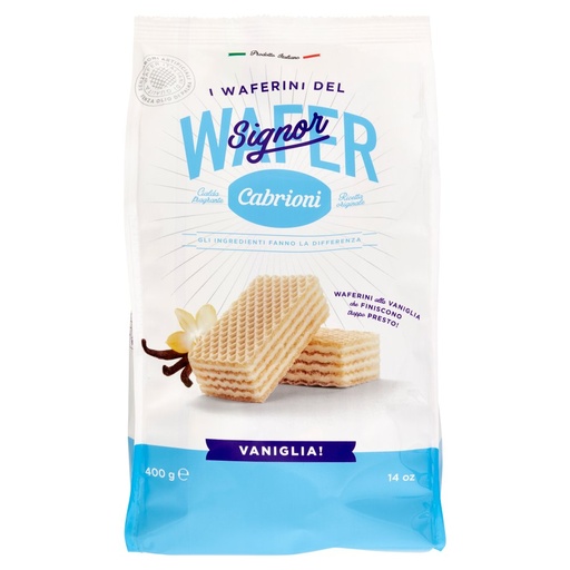 [000017030] Cabrioni i Waferini del Signor Cabrioni Wafer Vaniglia Gr.400