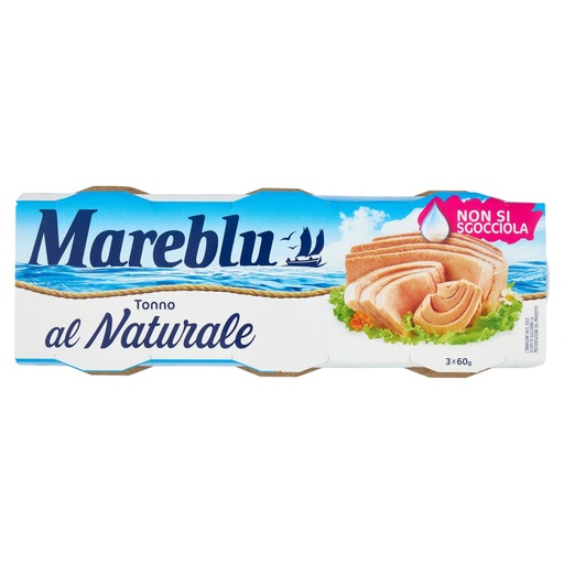 [000018352] Mareblu Tonno Vero Naturale Gr.60 Pz.3