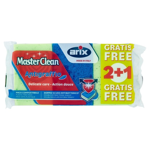[000019362] Arix Spugna Master Clean Spugna Antigraffio Pz.2+1