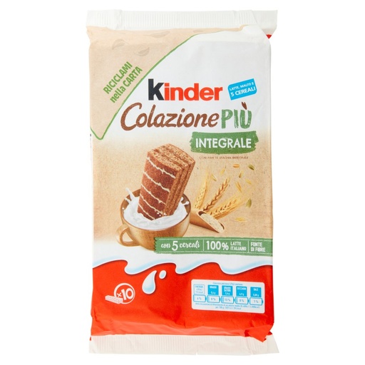 [000021681] Kinder Colazione Più Integrale Pz.10 Gr.290