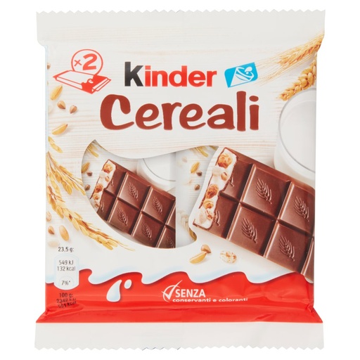 [000021689] Kinder Cereali Pz.2 x Gr.23,5