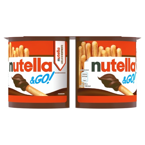 [000021704] Ferrero Nutella & Go! Pz.2 Gr.96