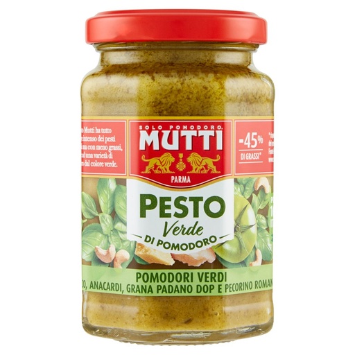 [000021812] Mutti Pesto Verde di Pomodoro Gr.180