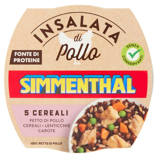[000022279] Simmenthal Insalata di Pollo e 5 Cereali Gr.160