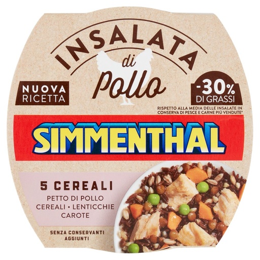 [000022279] Simmenthal Insalata di Pollo e 5 Cereali Gr.160
