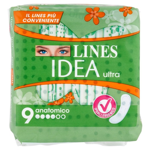 [000022878] Lines Idea Ultra Assorbenti Anatomici Pz.9