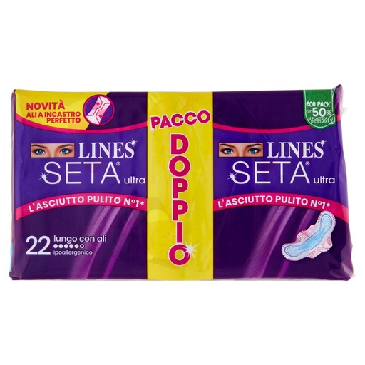 [000022901] Lines Seta Ultra Lungo con Ali Pz.24