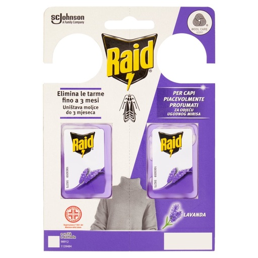 [000023565] Raid Tarme Gel Profumato alla Lavanda Pz.2