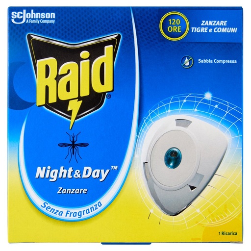 [000023577] Raid Insetticida Night & Day Contro Zanzare Ricarica