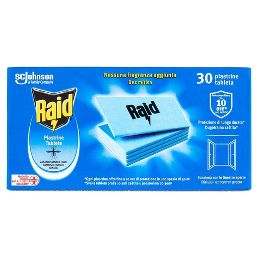 [000023580] Raid Insetticida 30 Piastrine Inodore