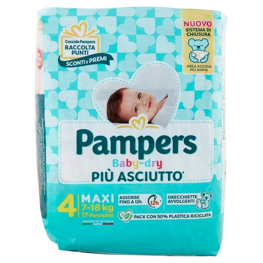 [000025231] PAMPERS PANNOLINI BABY DRY MAXI