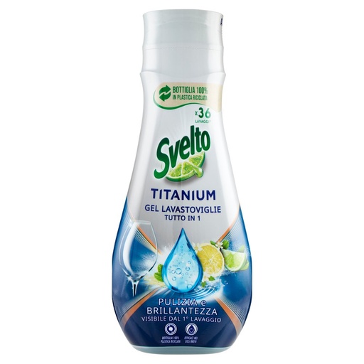 [000025733] Svelto Gel per Lavastoviglie Crystal Shine Technology 36 Lavaggi Ml.640
