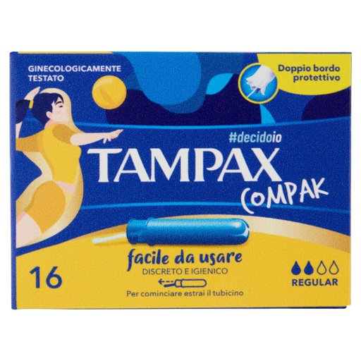 [000025745] Tampax Assorbenti Interni Compak Regular Pz.16
