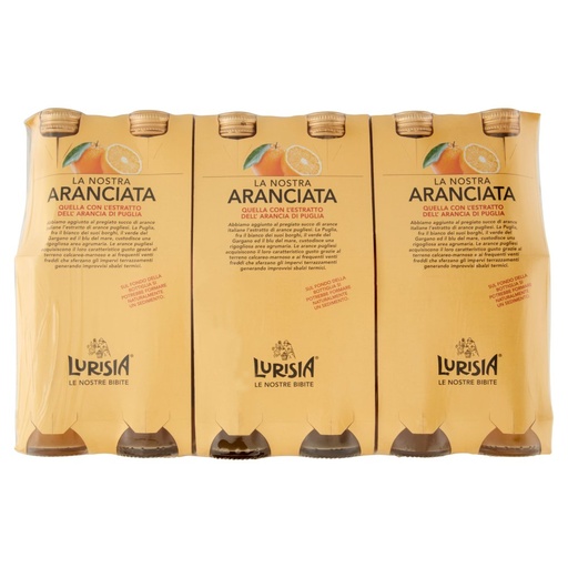 [000035696] Lurisia La Nostra Aranciata in Bottiglia di Vetro Ml.275x4