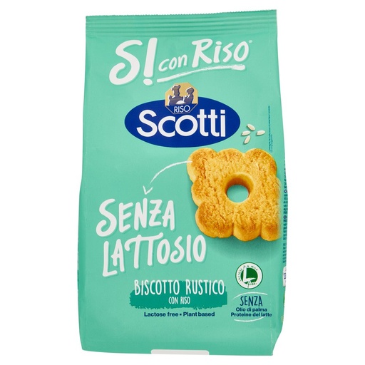 [000035740] Riso Scotti Biscotto Rustico Si con Riso Senza Lattosio Gr.350