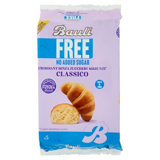 [000036212] Bauli Croissant Senza Zuccheri Aggiunti Pz.5 Gr.185
