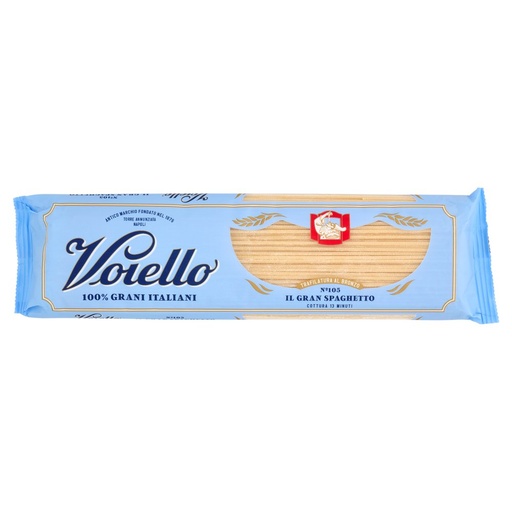 [000036334] Voiello Il Gran Spaghetto N°105 Pasta Trafilata Bronzo di Grano Aureo 100% Italiano Gr.500