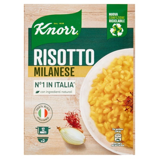 [000036448] Knorr Risotteria Risotto Milanese Piu' Cremoso Gr.175
