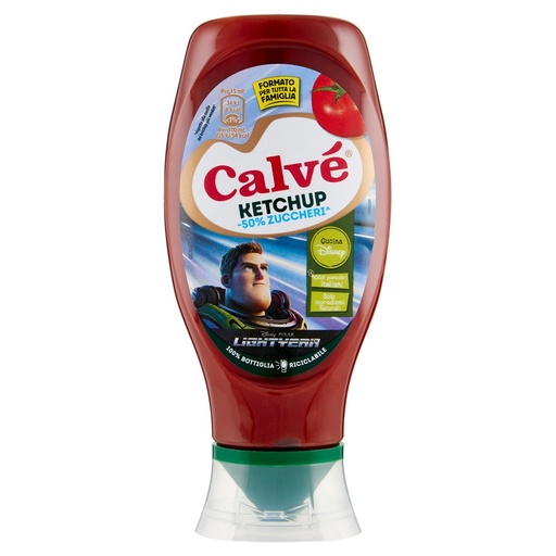 [000036466] Calvé Ketchup -50% di Zuccheri Top Down Kids Ml.430